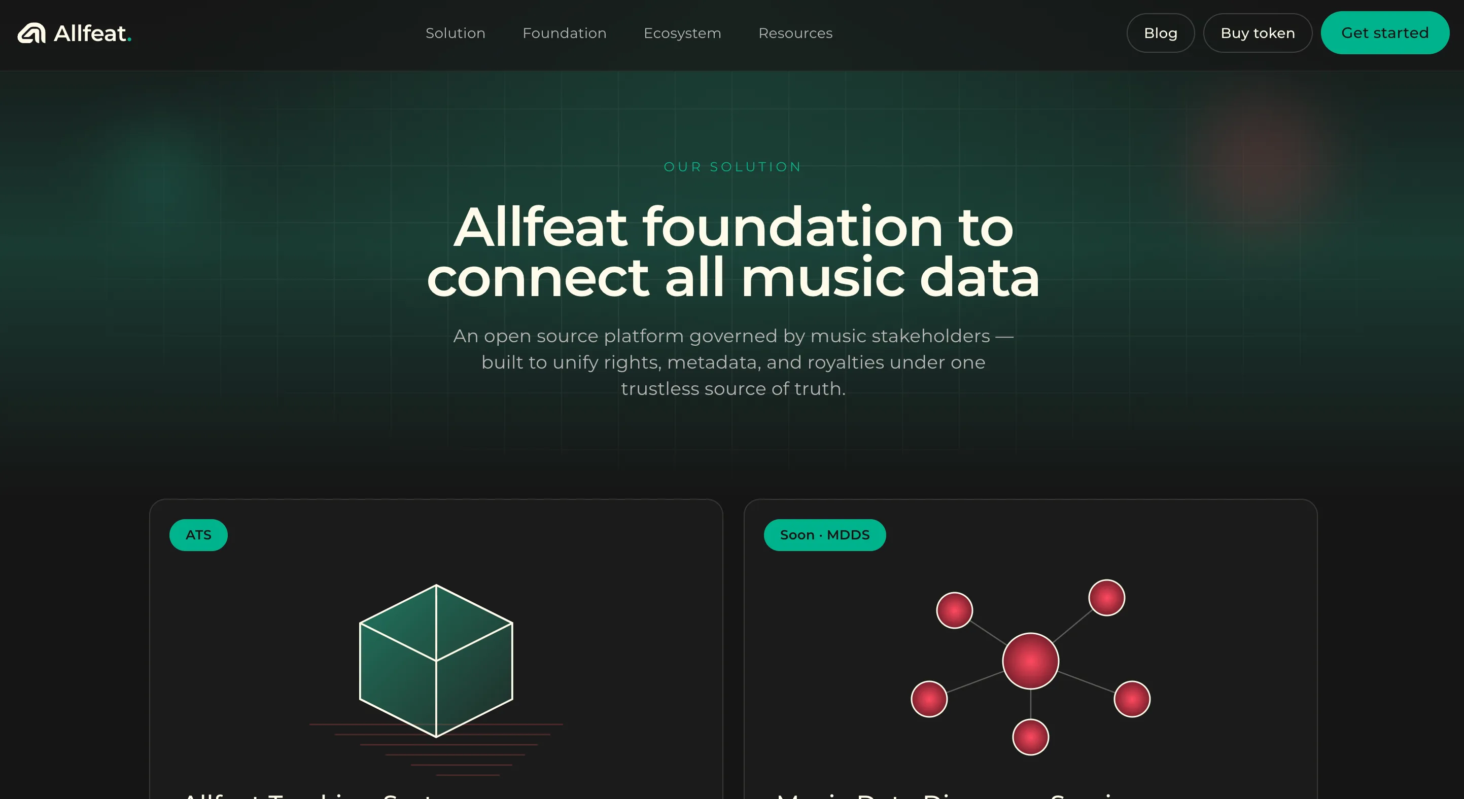 Allfeat concept screenshot
