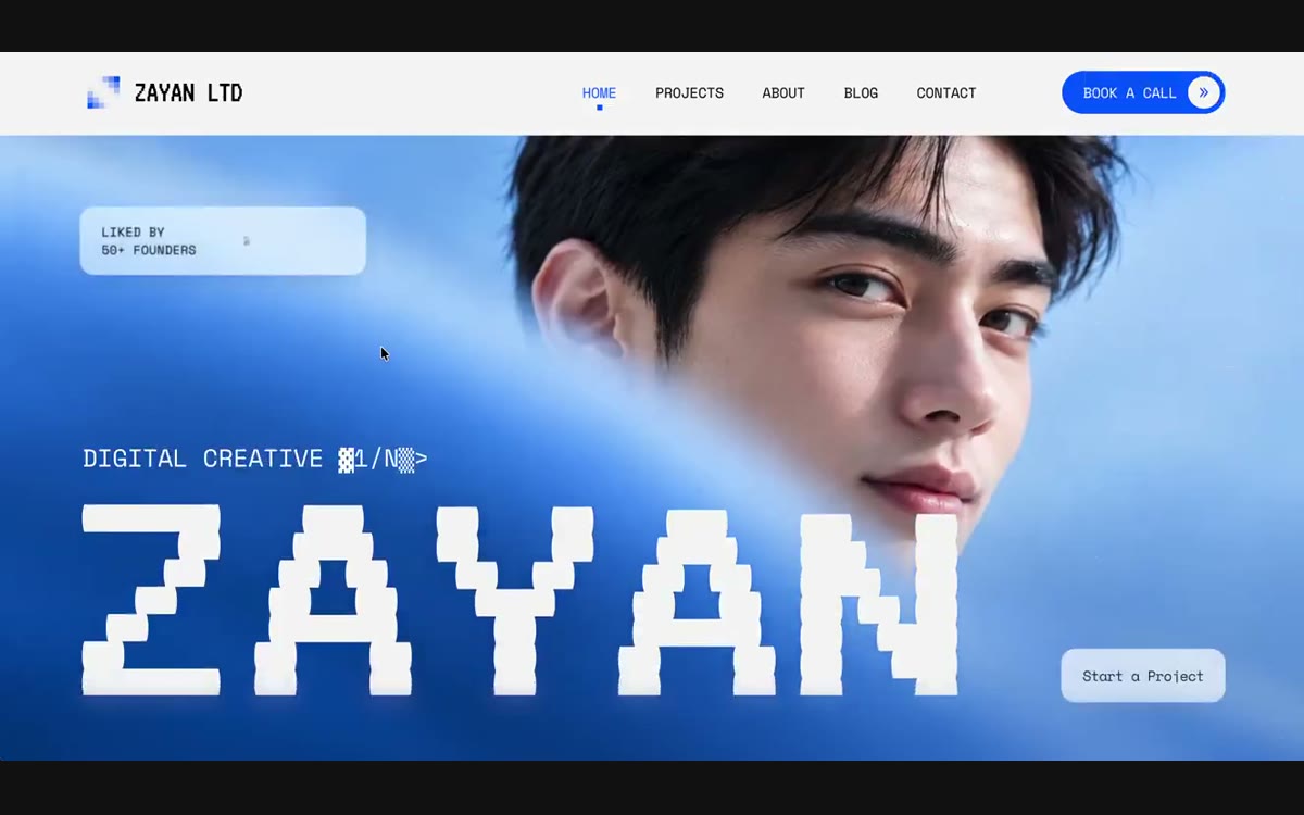 A site intro with no hand-set keyframes